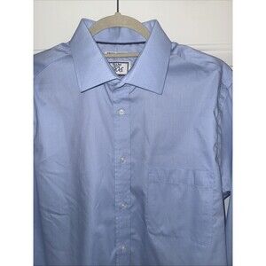 Men’s Jos. A. Bank Dress Shirt 16 34 Stretch Non Iron Slim Fit Blue Men’s 16/34
